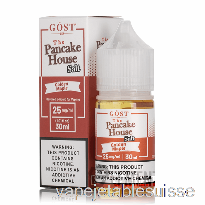 Vape Suisse Sels D'érable Dorés - La Crêperie - Gost Vapor - 30ml 25mg